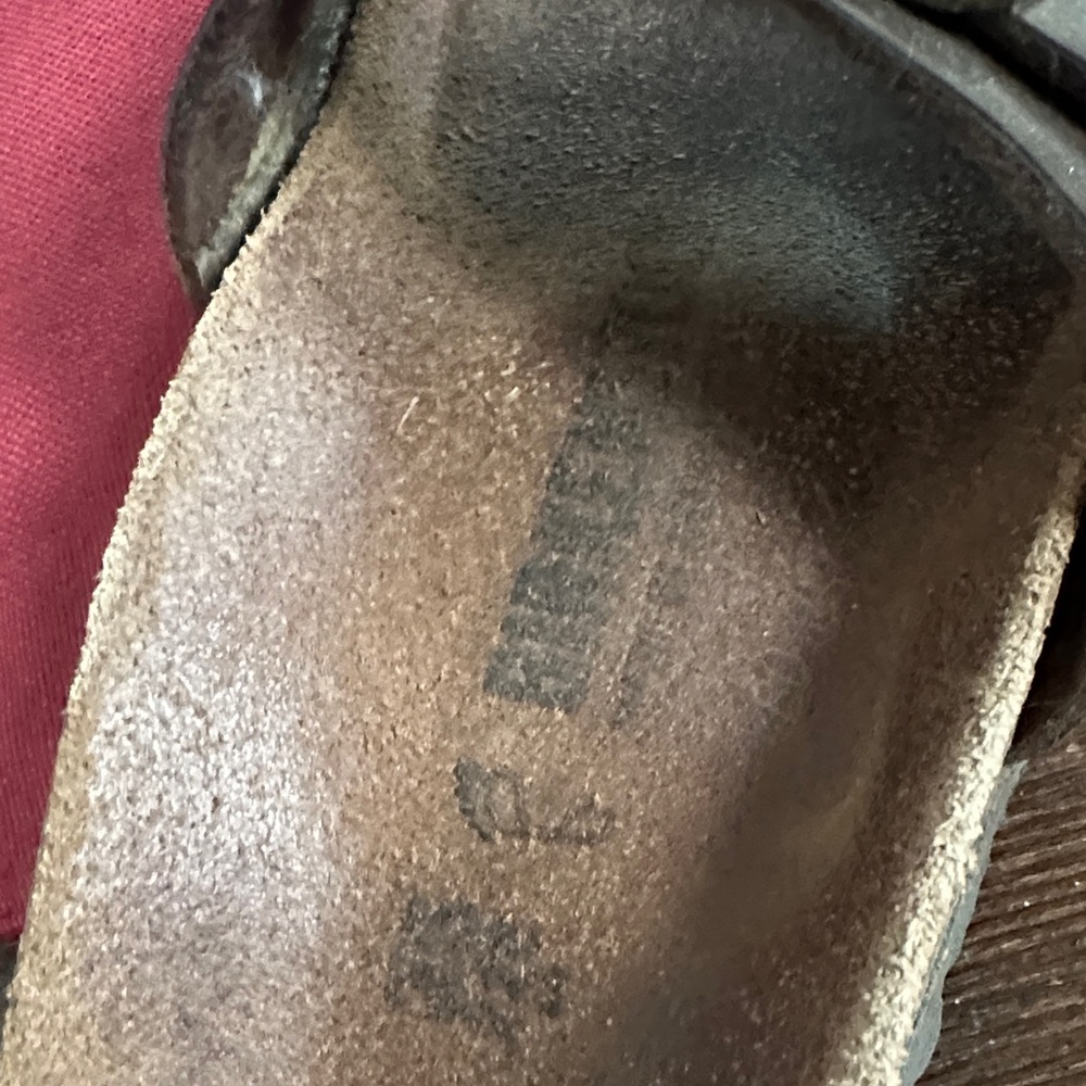Birkenstock Dark Brown Leather Sandals - Picture 2 of 3